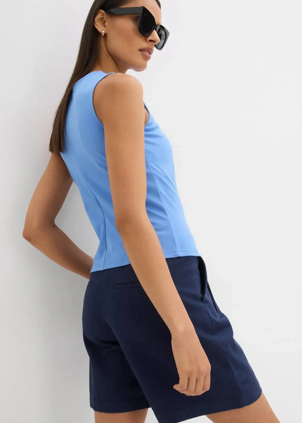 bonprix Bekleidung·Outdoorbekleidung|Bekleidung·Kleider^Bermuda aus reiner Baumwolle dunkelblau