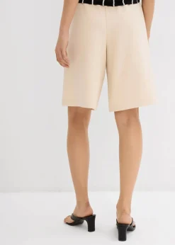 bonprix Bekleidung·Outdoorbekleidung|Bekleidung·Kleider^Bermuda aus Scuba kieselbeige