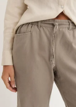 bonprix Bekleidung·Outdoorbekleidung|Bekleidung·Kleider^Bermuda mit Leinen taupe