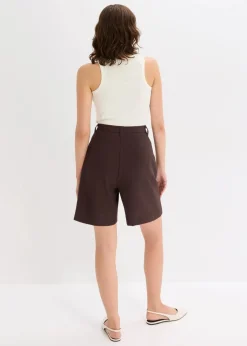 bonprix Hosen|Shorts^Bermuda Shorts mit Abnähern dunkelbraun