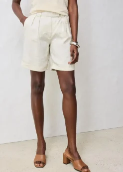 bonprix Bekleidung·Outdoorbekleidung|Bekleidung·Kleider^Bermudashorts aus reinem Leinen hellsand