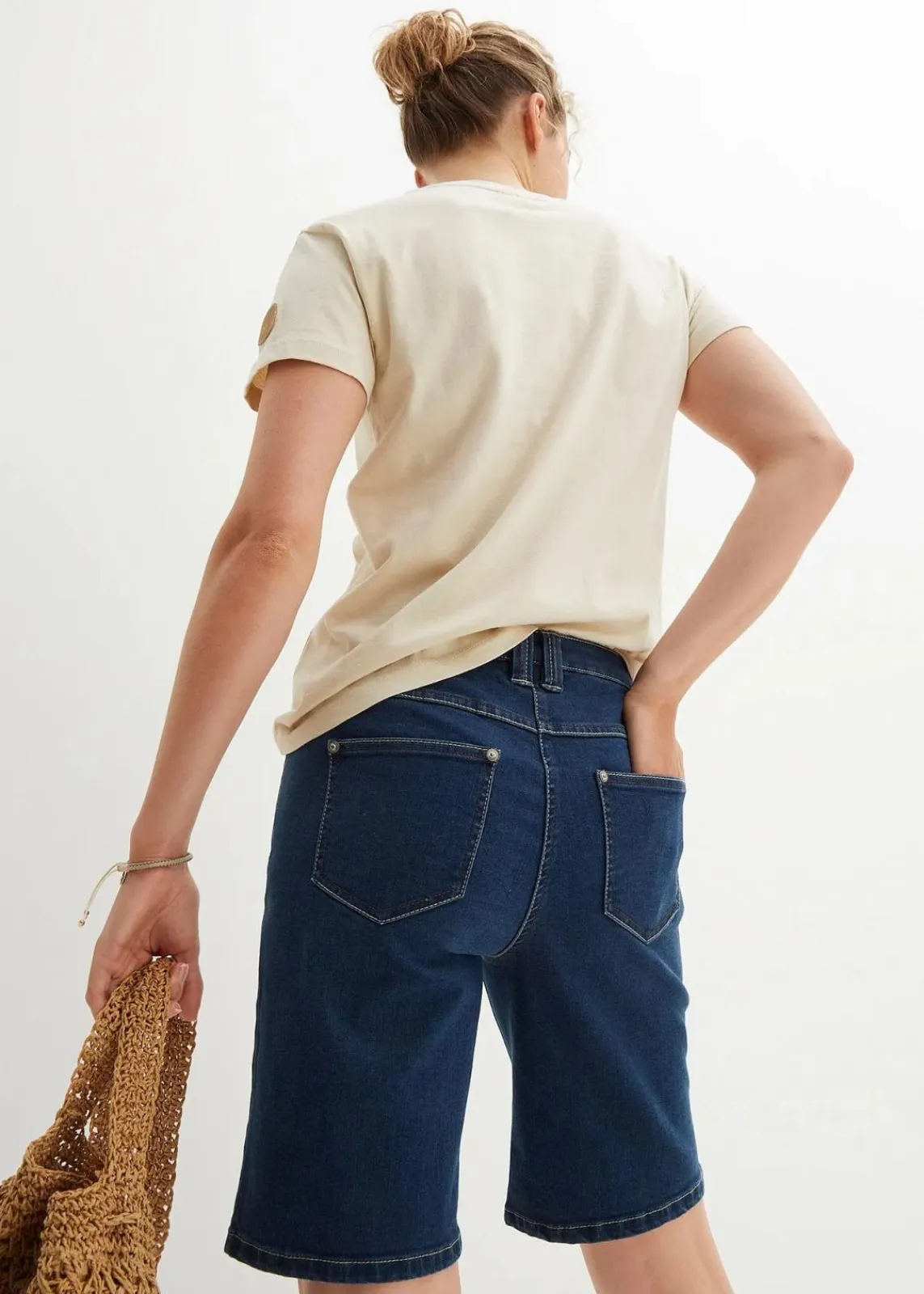 bonprix Shirts & Tops|Nachhaltigere Materialien^Besticktes T-Shirt kieselbeige bedruckt