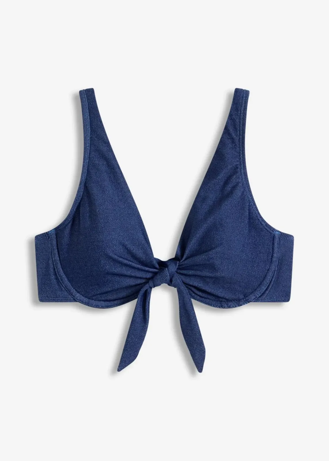 bonprix Mix & Match|Bikinis^Bügel Bikini Oberteil in Jeansoptik dunkelblau denim