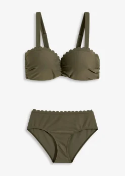 bonprix Bademode·Bikinis|Bademode·Große Cups D-F^Bügel Bikini (2-tlg.Set) dunkeloliv