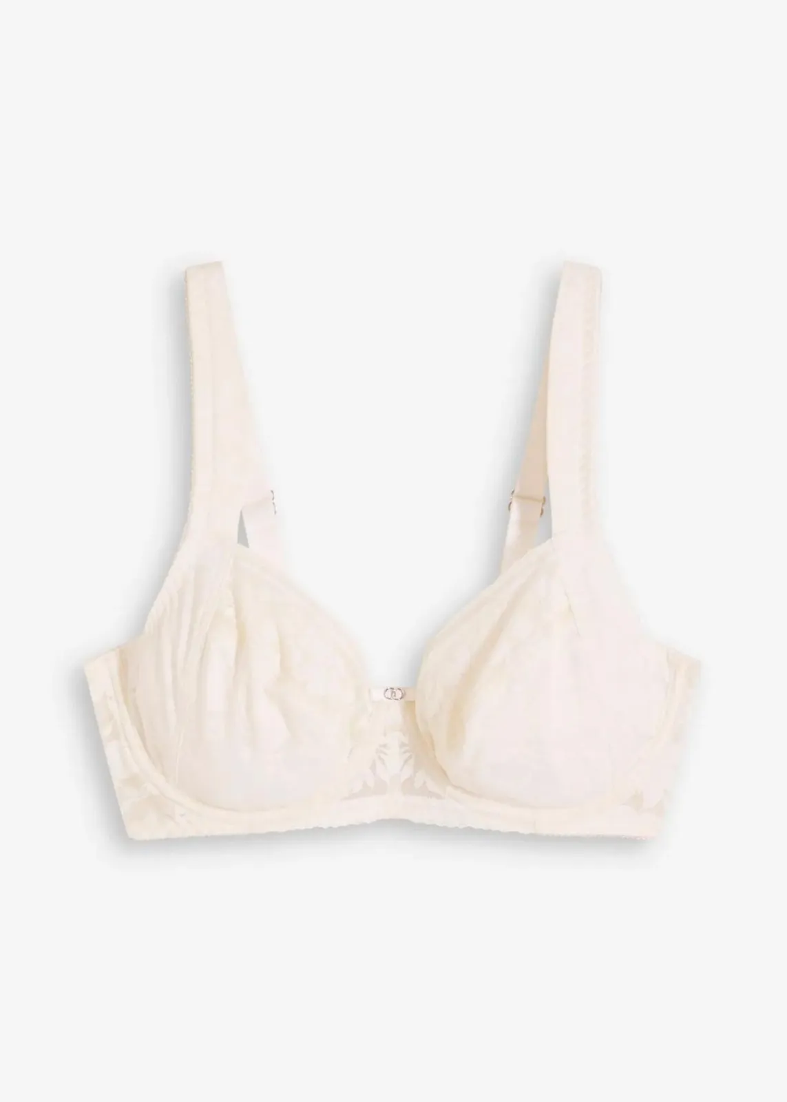 bonprix Wäsche·Dessous|Wäsche·Große Cups D-H^Bügel-BH aus zarter Spitze wollweiß