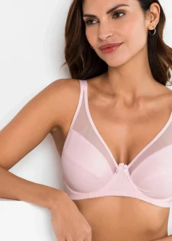 bonprix Große Cups D-H|Bhs^Bügel-BH mit Mesh (2er Pack) zartrosa+dunkelblau