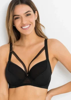 bonprix Wäsche·Dessous|Wäsche·Große Cups D-H^BH mit Bügel schwarz