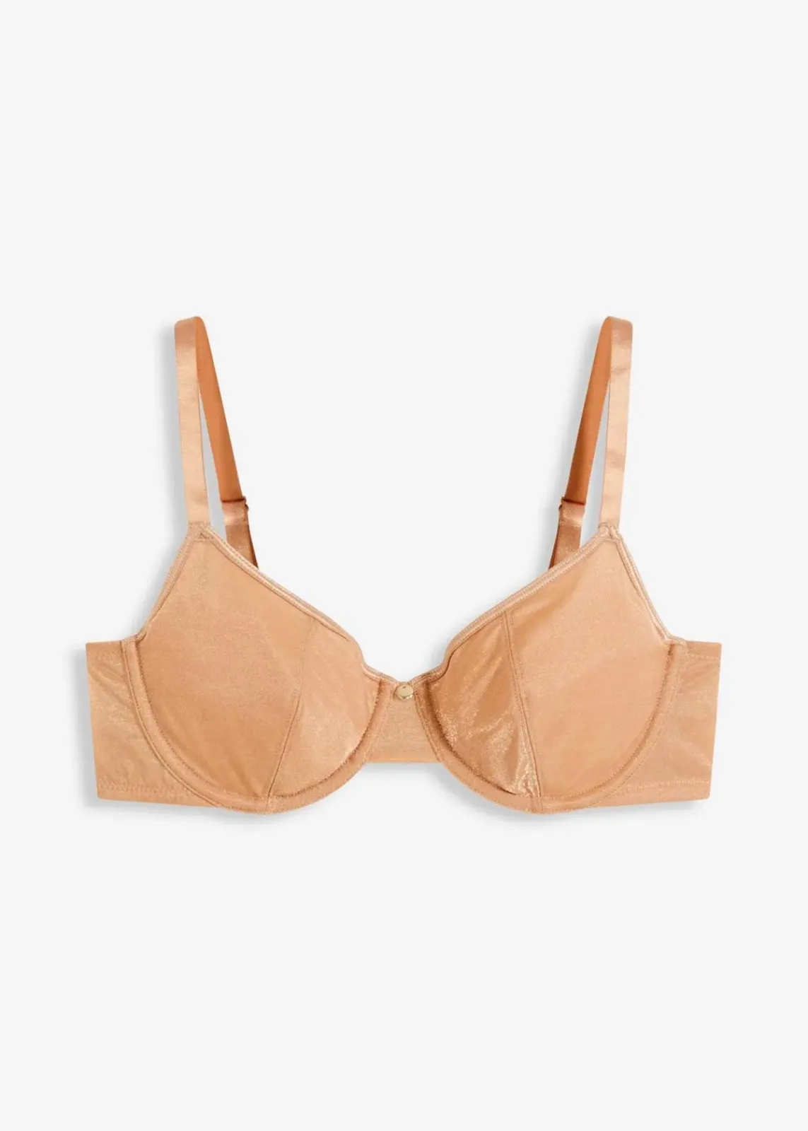 bonprix Große Cups D-H|Bhs^BH mit Bügel aus schimmerndem Material goldbeige