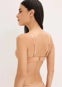 bonprix Große Cups D-H|Bhs^BH mit Bügel aus schimmerndem Material goldbeige