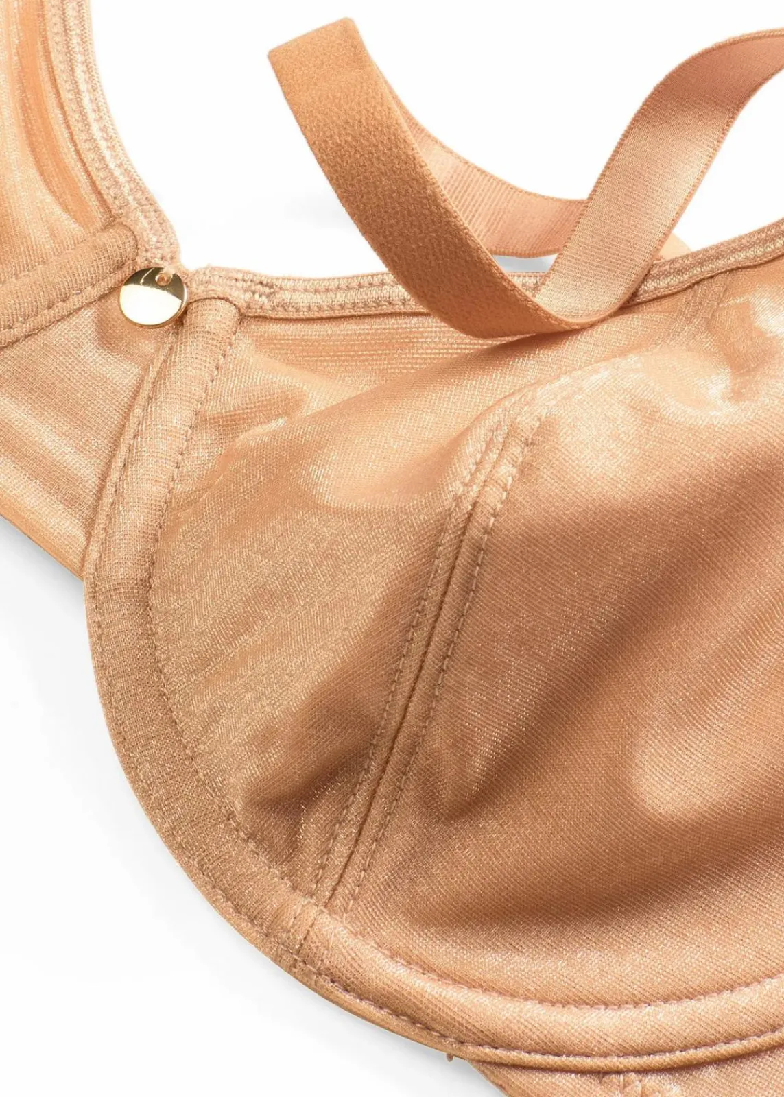 bonprix Bhs|Dessous^BH mit Bügel aus schimmerndem Material goldbeige