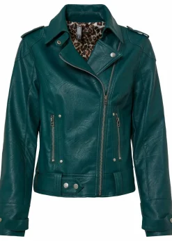 bonprix Jacken & Mäntel^Biker-Jacke tiefgrün