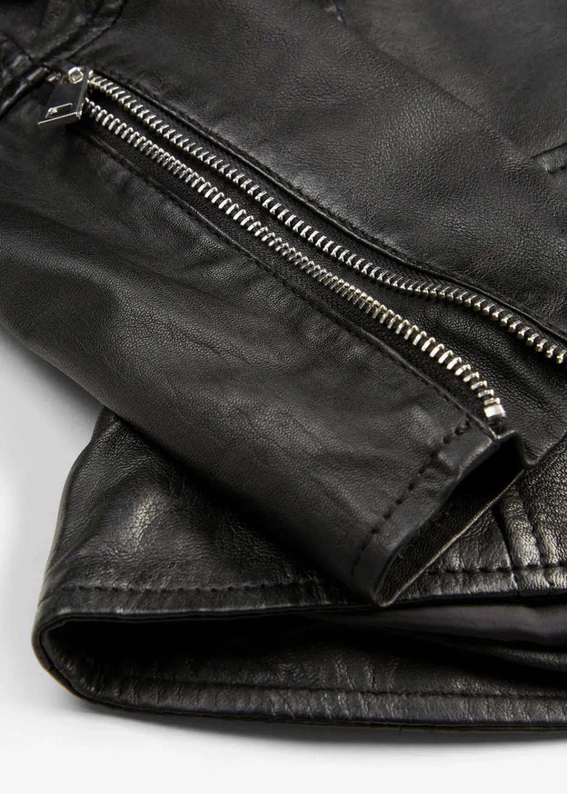 bonprix Jacken & Mäntel|Premium^Bikerjacke aus Nappaleder schwarz