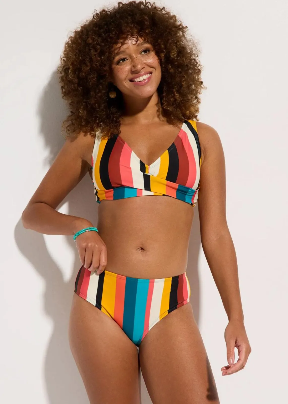 bonprix Nachhaltigere Materialien|Bikinis^Bikini (2-tlg.Set) bunt gestreift
