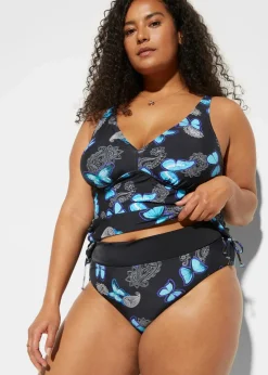 bonprix Nachhaltigere Materialien|Mix & Match^Bikinihose schwarz/blau