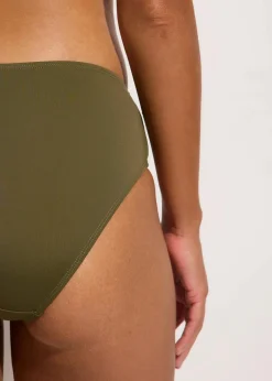 bonprix Nachhaltigere Materialien|Bademode·Tankinis^Bikinihose im Doppelpack (2er Pack) dunkeloliv + schwarz