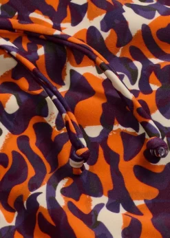 bonprix Nachhaltigere Materialien|Bademode·Tankinis^Bikinihose mit Bindedetail lila/hellbraun leo bedruckt