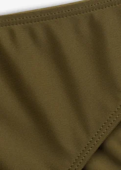 bonprix Nachhaltigere Materialien|Mix & Match^Bikinihose mit hohem Beinausschnitt dunkeloliv