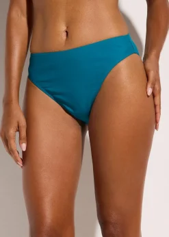 bonprix Nachhaltigere Materialien|Bademode·Tankinis^Bikinihose mit hohem Beinausschnitt petrol