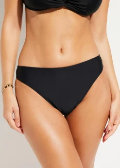 bonprix Nachhaltigere Materialien|Bademode·Tankinis^Bikinihose mit hohem Beinausschnitt schwarz
