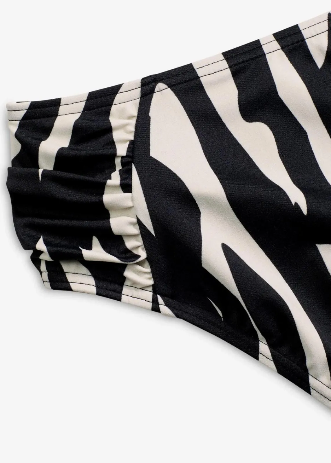 bonprix Nachhaltigere Materialien|Tankinis^Bikinihose mit normalem Beinausschnitt schwarz/beige graphisch