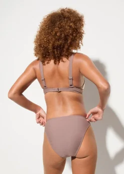 bonprix Nachhaltigere Materialien|Mix & Match^Bikinihose mit Twistdetail braun/beige