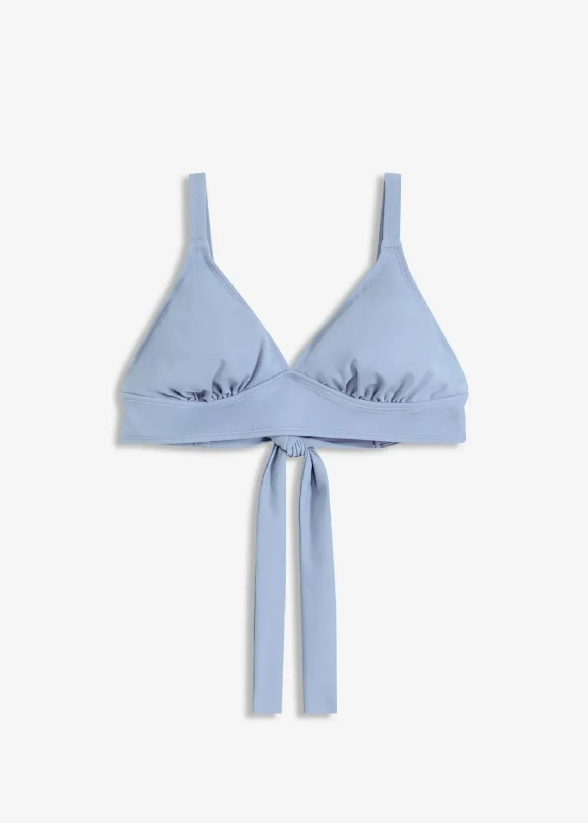 bonprix Nachhaltigere Materialien|Bikinis^Bikinioberteil mit breitem Band rauchblau