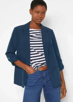 bonprix Blazer|Bekleidung·Basics^Blazer dunkelblau