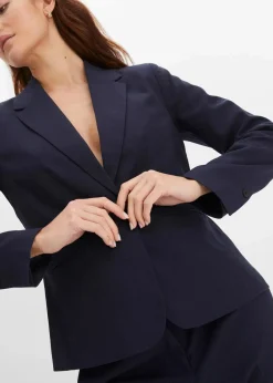 bonprix Blazer|Bekleidung·Basics^Blazer dunkelblau