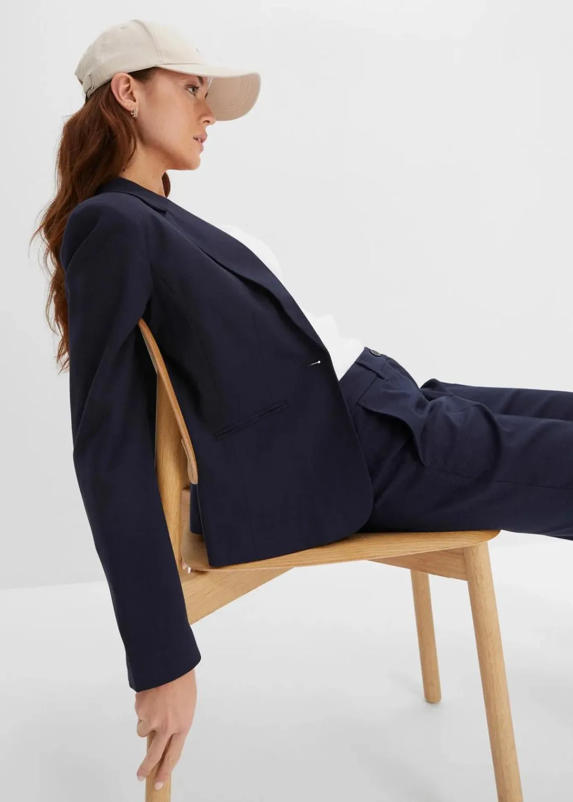 bonprix Blazer|Bekleidung·Basics^Blazer dunkelblau