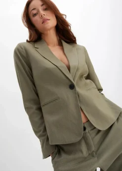 bonprix Blazer|Bekleidung·Basics^Blazer oliv