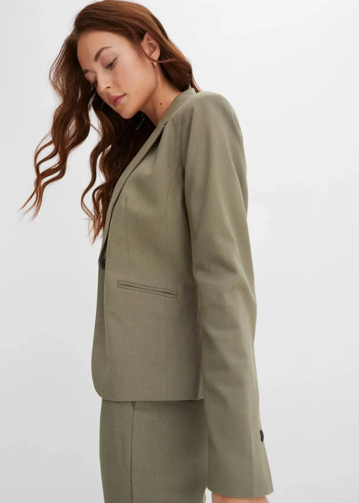 bonprix Blazer|Bekleidung·Basics^Blazer oliv