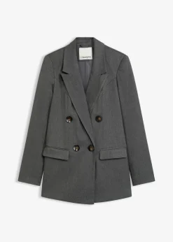 bonprix Bekleidung·Basics|Blazer^Blazer grau meliert