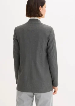 bonprix Bekleidung·Basics|Blazer^Blazer grau meliert