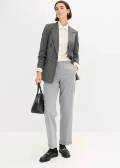 bonprix Bekleidung·Basics|Blazer^Blazer grau meliert