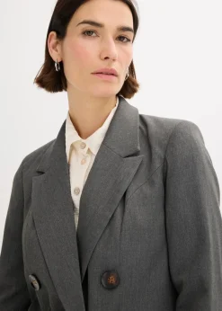 bonprix Bekleidung·Basics|Blazer^Blazer grau meliert