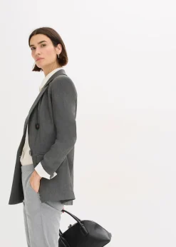 bonprix Bekleidung·Basics|Blazer^Blazer grau meliert