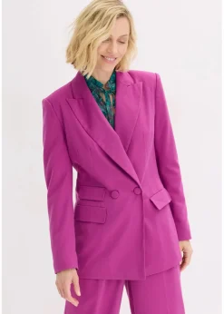 bonprix Bekleidung·Basics|Blazer^Blazer dunkelfuchsia