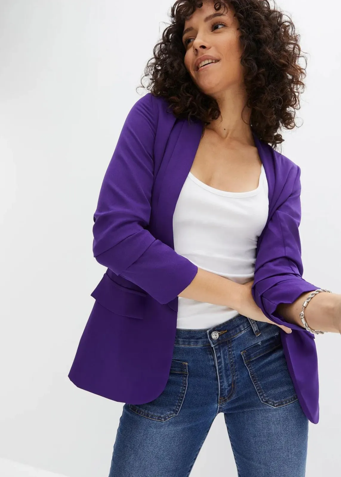 bonprix Bekleidung·Basics|Blazer^Blazer lila