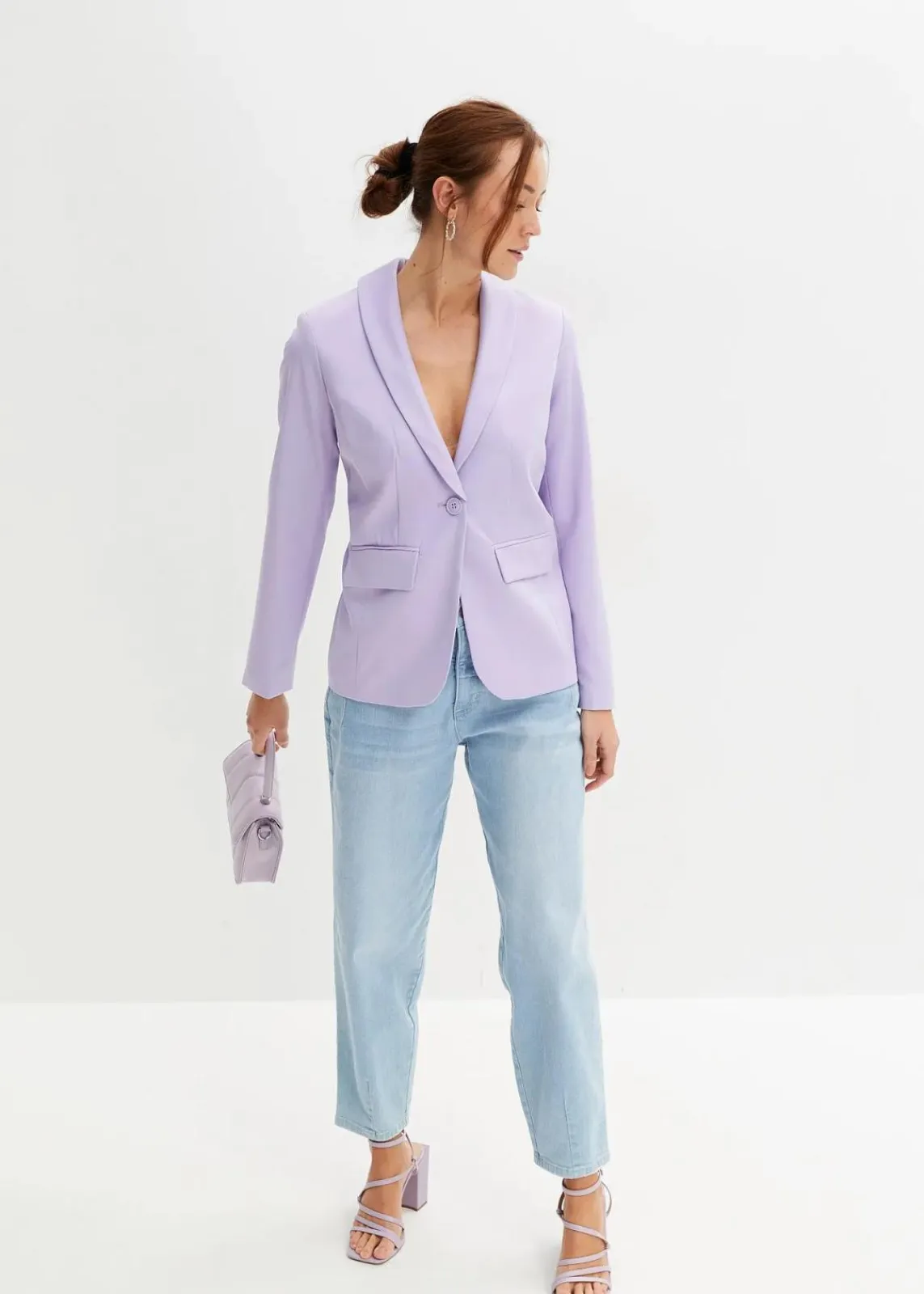 bonprix Blazer|Bekleidung·Basics^Blazer hellviolett