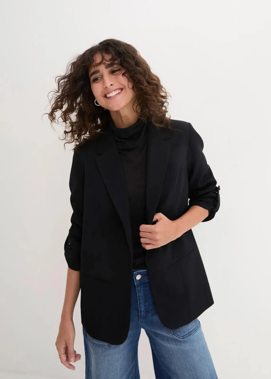 bonprix Bekleidung·Basics|Blazer^Blazer schwarz