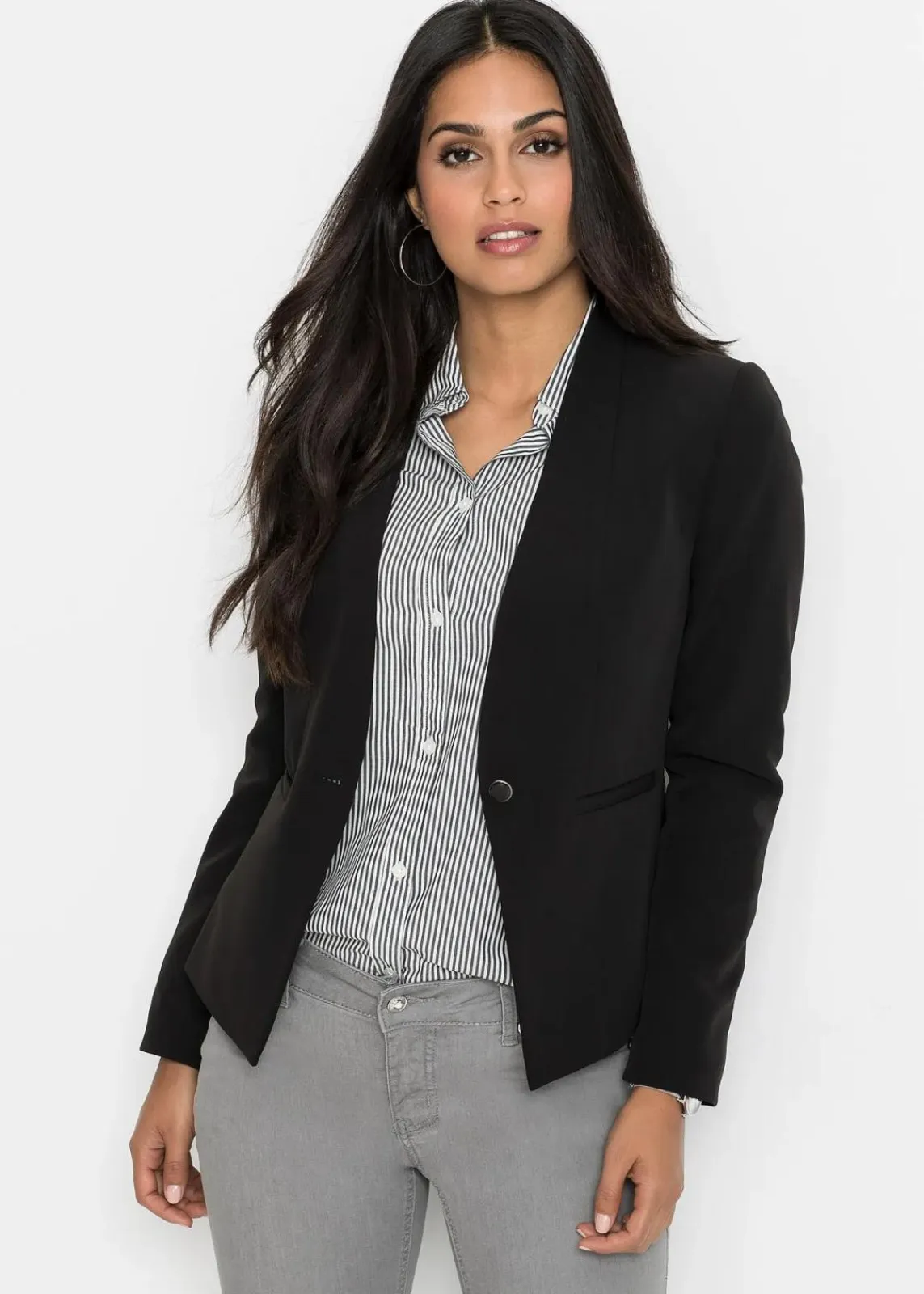 bonprix Blazer|Kurzgrößen^Blazer schwarz