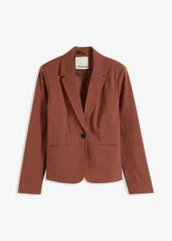 bonprix Blazer|Bekleidung·Basics^Blazer rauchbraun