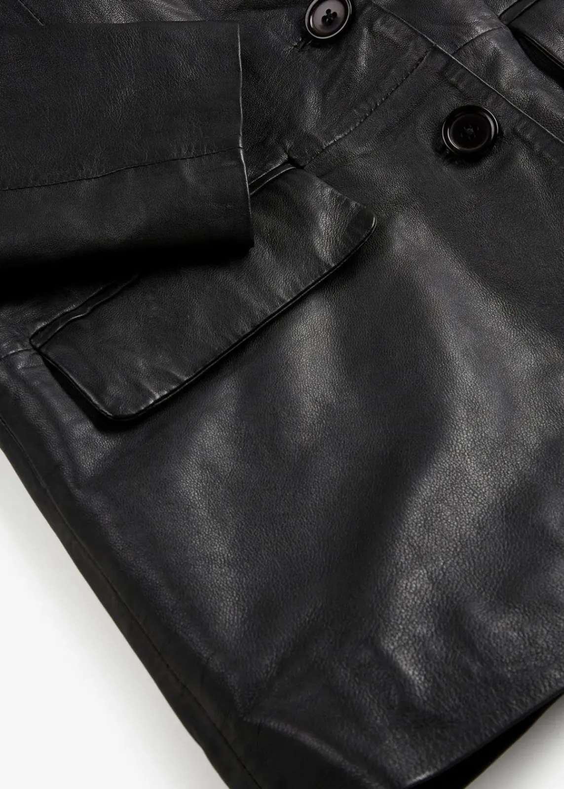 bonprix Blazer|Premium^Blazer aus Lammnappa schwarz