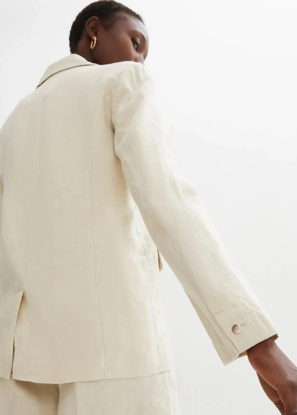 bonprix Bekleidung·Basics|Blazer^Blazer aus reinem Leinen hellsand