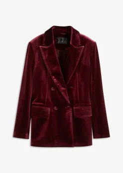bonprix Blazer|Zweiteiler & Sets^Blazer aus softem Samt ahornrot