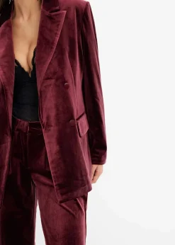 bonprix Blazer|Zweiteiler & Sets^Blazer aus softem Samt ahornrot