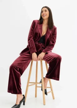 bonprix Blazer|Zweiteiler & Sets^Blazer aus softem Samt ahornrot