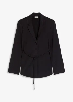 bonprix Blazer|Bekleidung·Basics^Blazer aus Viskose-Mix schwarz