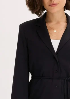 bonprix Blazer|Bekleidung·Basics^Blazer aus Viskose-Mix schwarz