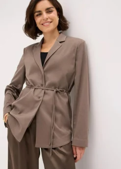 bonprix Bekleidung·Basics|Blazer^Blazer aus Viskose-Mix oliv